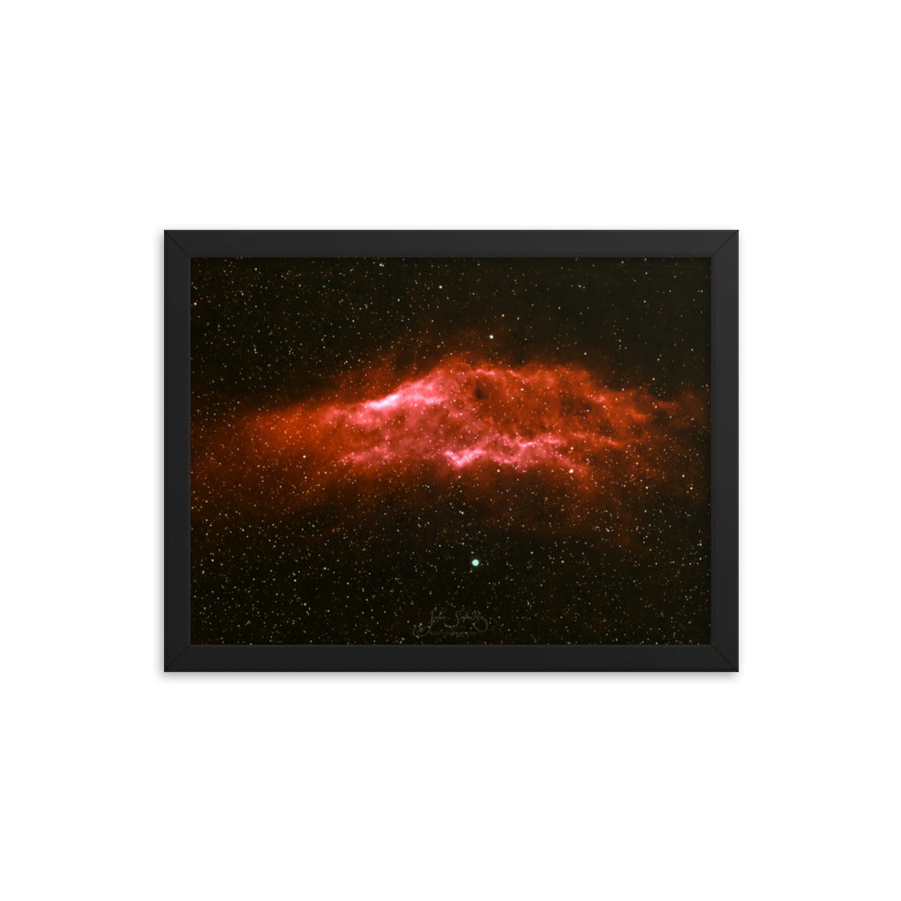 #008 California Nebula Framed poster