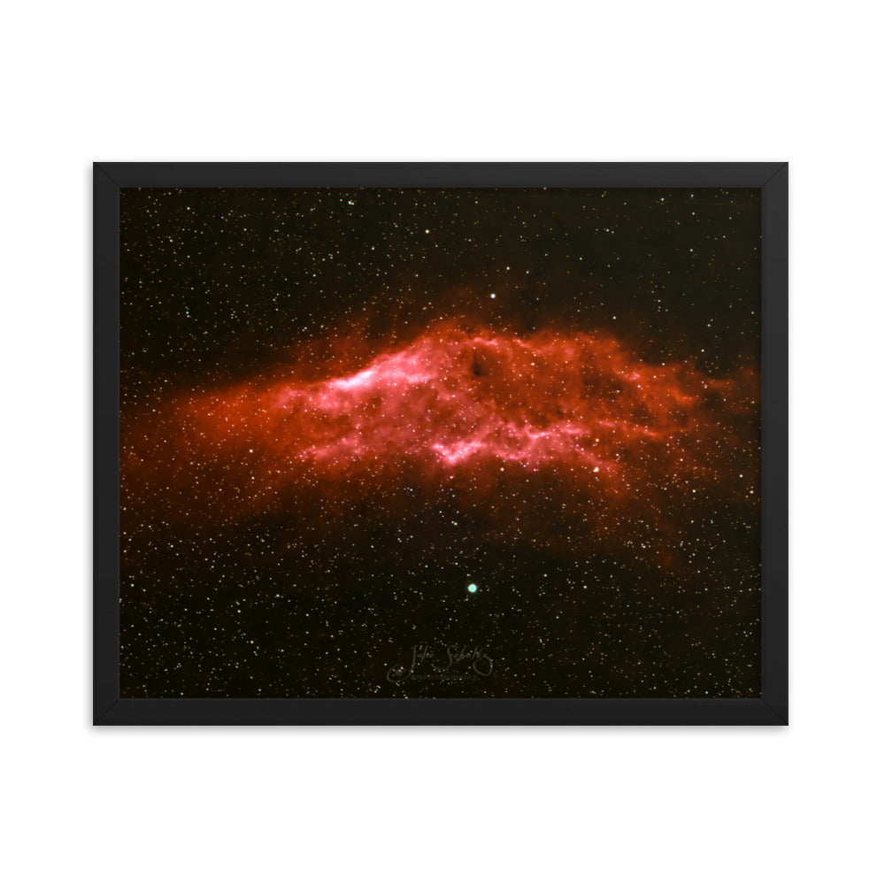 #008 California Nebula Framed poster