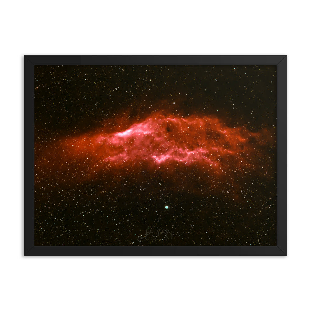 #008 California Nebula Framed poster