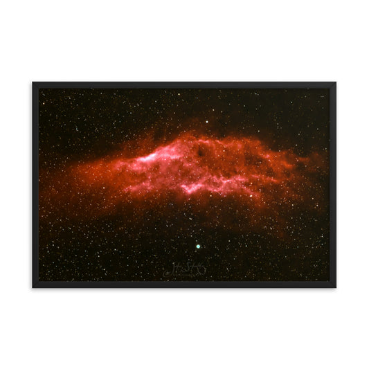 #008 California Nebula Framed poster
