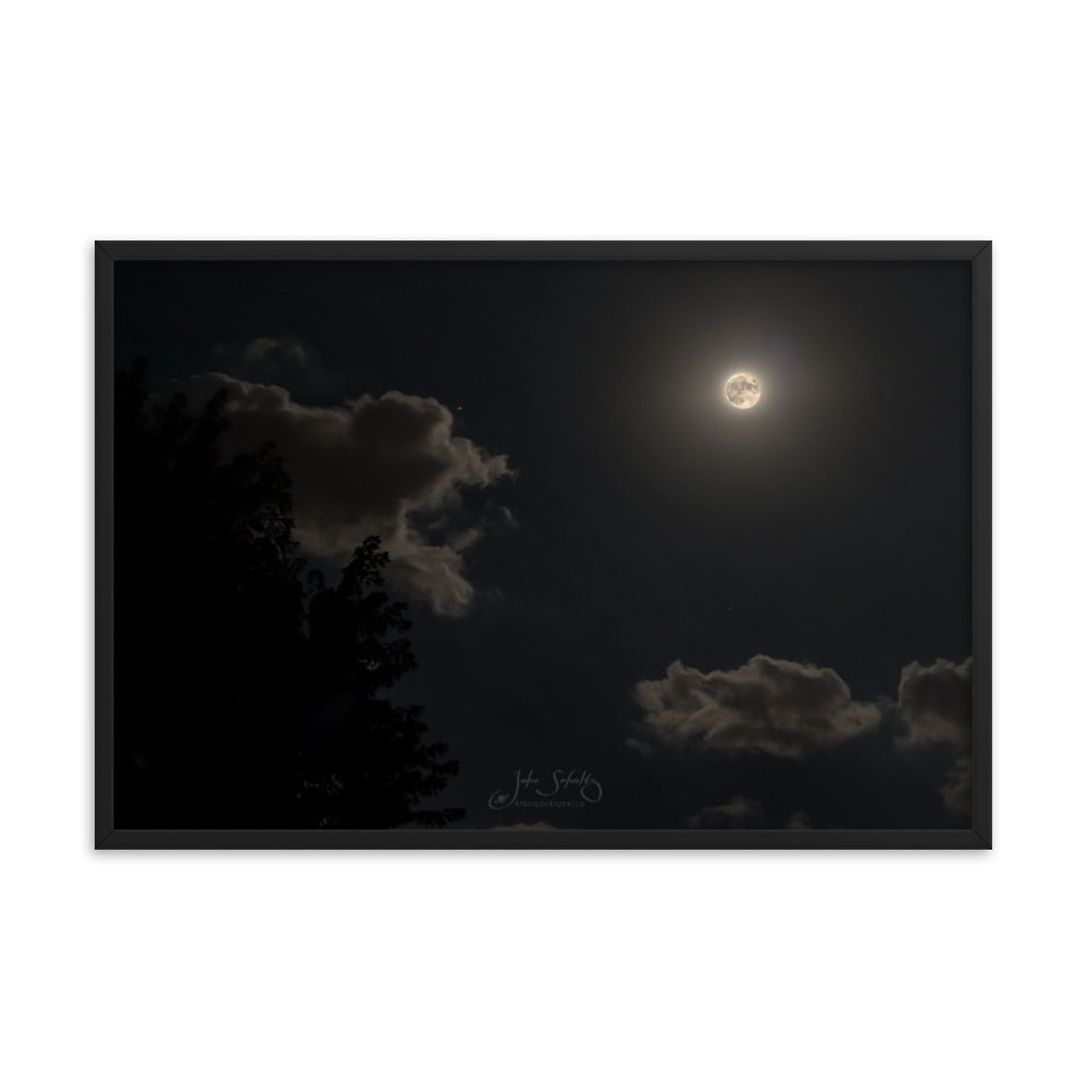 #010 Harvest Moon Framed poster