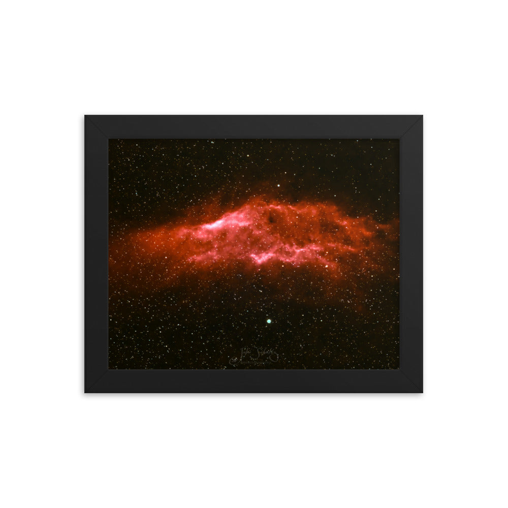 #008 California Nebula Framed poster