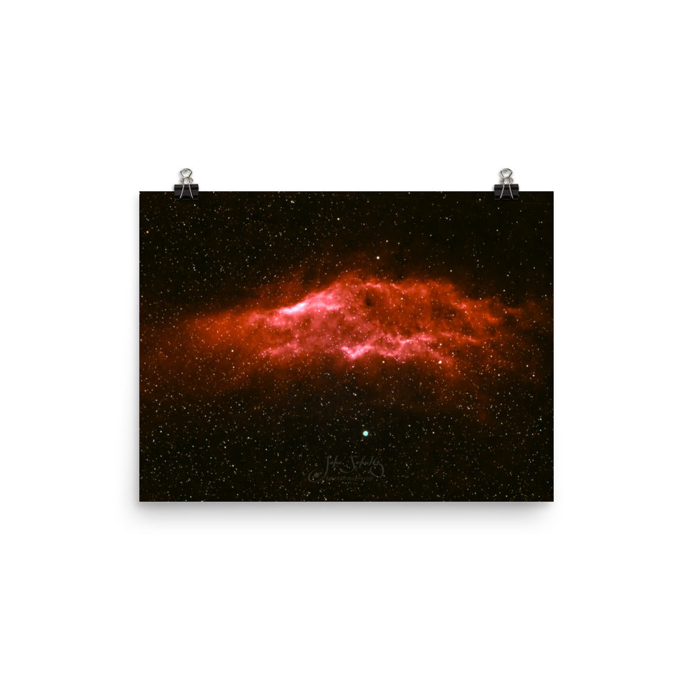 #007 California Nebula Poster