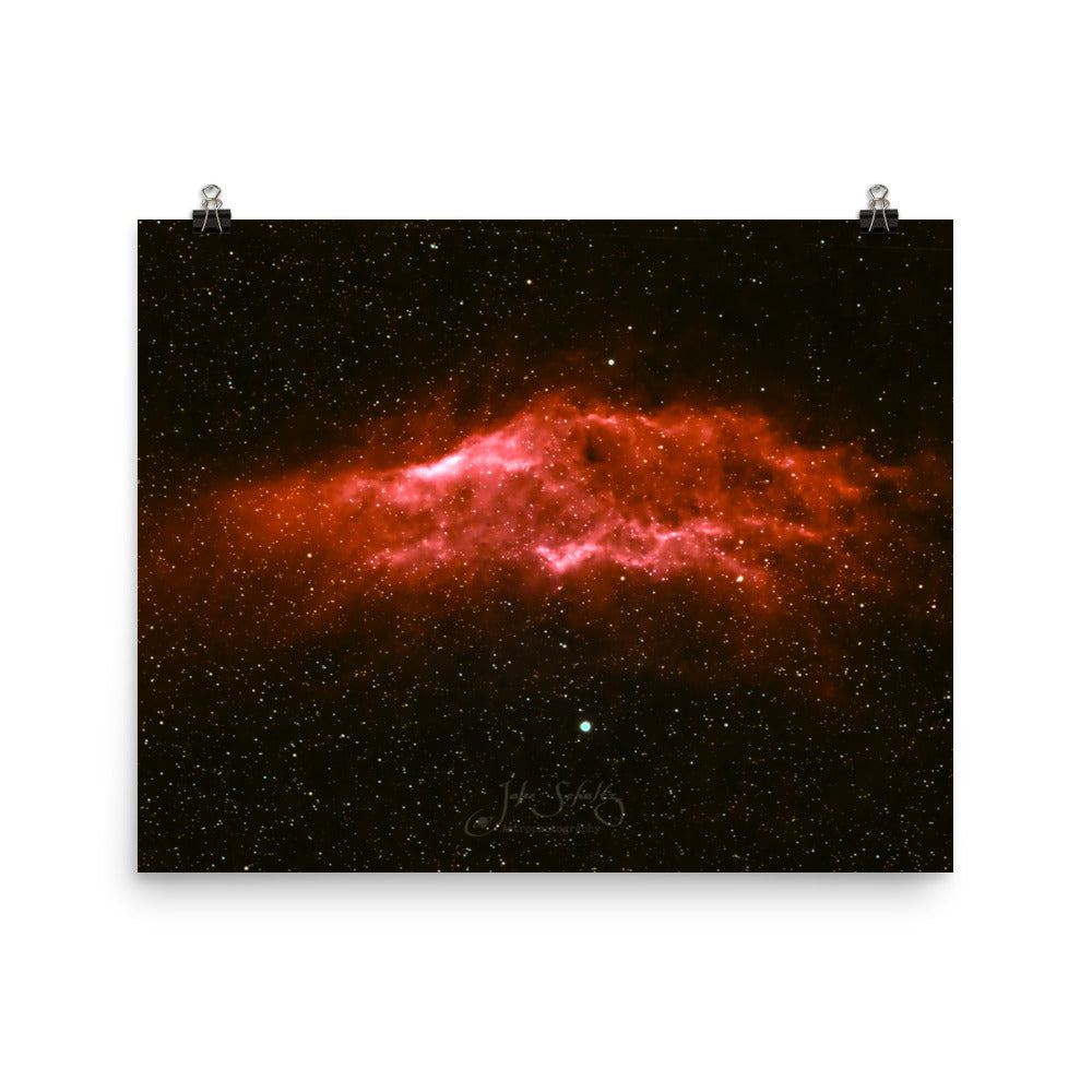 #007 California Nebula Poster