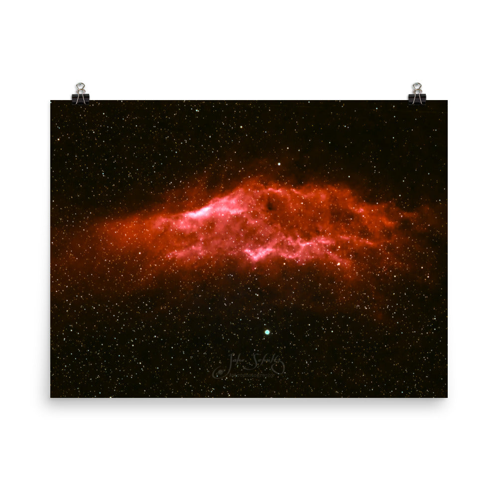 #007 California Nebula Poster